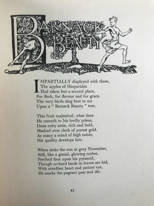 约20世纪早期 菲尔波茨《一碟苹果》 鬼才拉克姆3幅彩色7幅黑白插图 漆布精装32开 商品图10