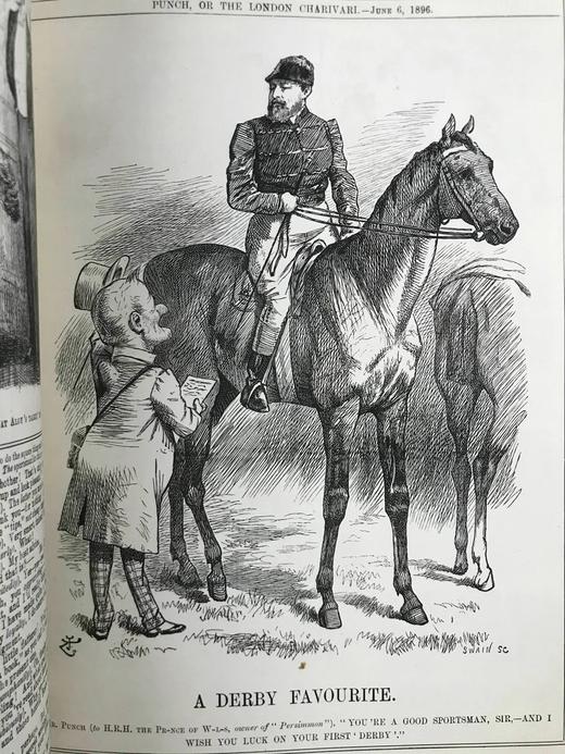 1896年 英国讽刺漫画杂志《笨拙》 数百幅插图 漆布精装16开 商品图11