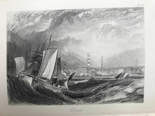 1895年 罗斯金《英国的港口》 透纳13幅插图 漆布精装32开 商品图12