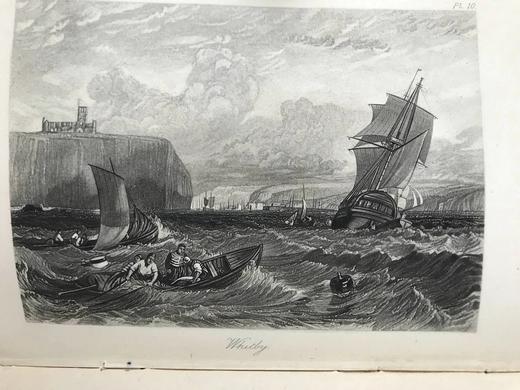 1895年 罗斯金《英国的港口》 透纳13幅插图 漆布精装32开 商品图11