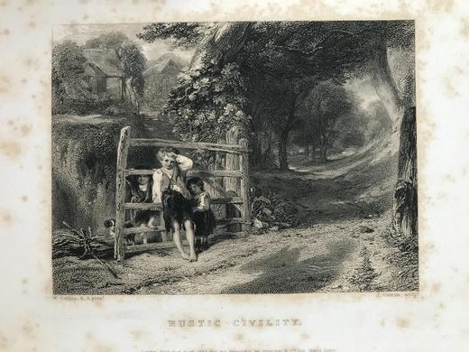 1836年 现代艺术赏析 24幅原品版画插图 漆布精装32开 商品图3