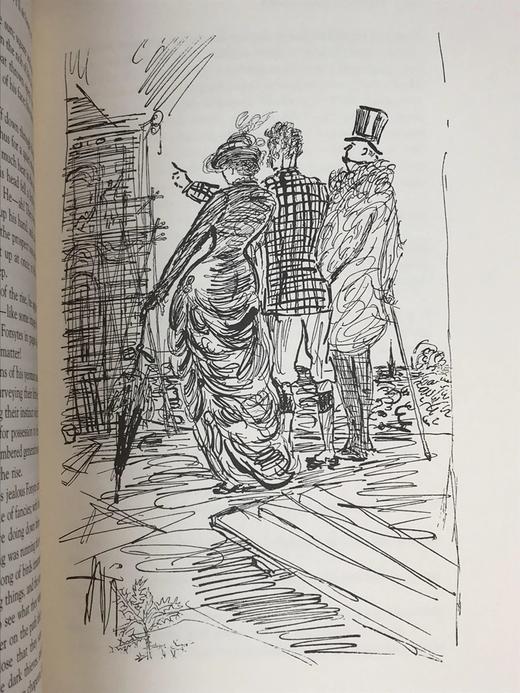 限量版！约翰・高尔斯华绥《有产业的人》 配插图 富兰克林图书馆豪华皮装本 商品图10