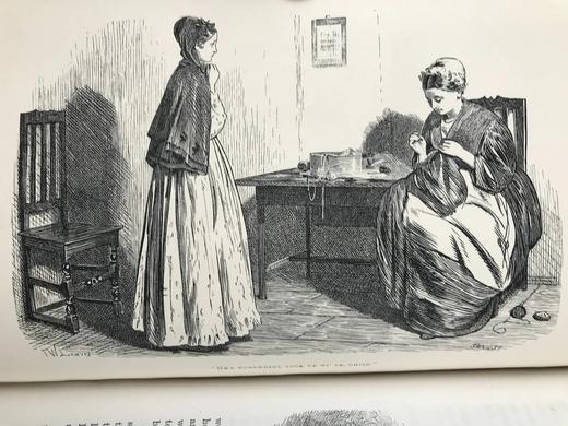 1869年 康希尔杂志 12页精美版画插图 真皮精装大32开 商品图6