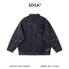 KY004SDSA男士秋冬新款痞帅男装潮牌撞色印花褶皱翻领牛仔夹克外套百搭 商品缩略图5