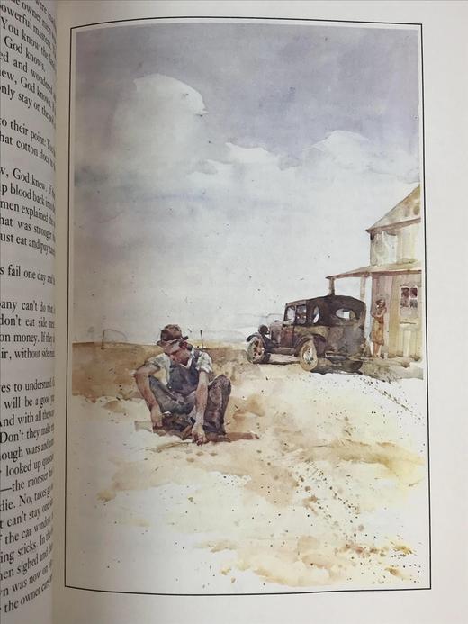 限量版！约翰・斯坦贝克《愤怒的葡萄》 配插图 富兰克林图书馆豪华皮装本 商品图5