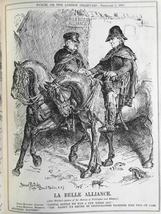 1911年1-6月 英国讽刺漫画杂志《笨拙》 数百幅插图 漆布精装16开 商品图10