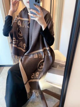 秋冬特惠💰150 香奈儿围巾上新 经典茶花优雅Coco风