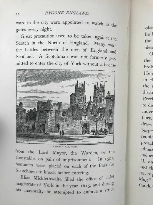 1892年 过去的英格兰 约10余幅插图 漆布精装大32开 商品图14