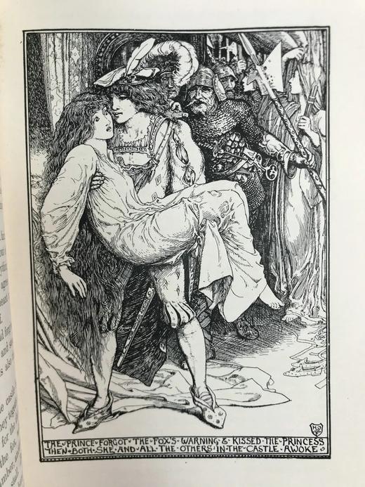 1897年 安德鲁·朗格《粉色童话书》 数十幅精美插图 漆布精装32开 商品图5