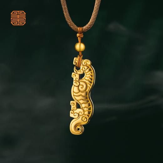 玺匠金铺《平安虎》足金9999 黄金吊坠挂件礼物 商品图0