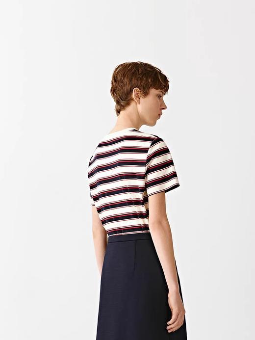 【新年马上蜂猴系列】小禾同款100%棉条纹短袖T恤 商品图2