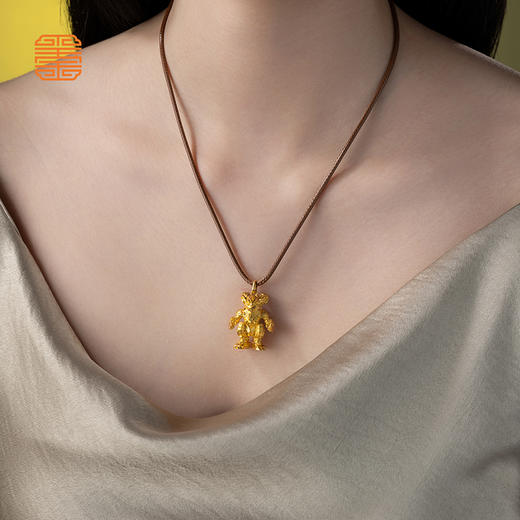 玺匠金铺《足金生肖机甲之羊》足金9999 吊坠项链生日礼物 商品图6