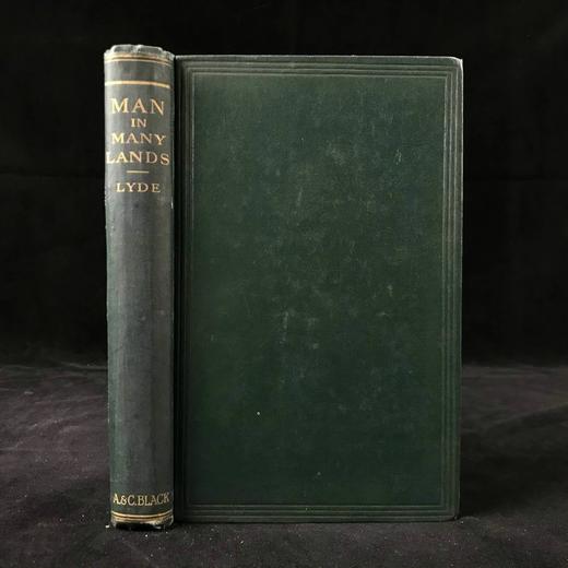 1910年 世界各地风物志含中国内容 24幅彩色插图 漆布精装32开 商品图0