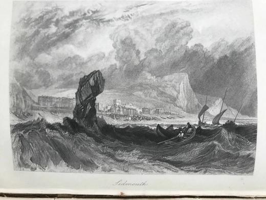 1895年 罗斯金《英国的港口》 透纳13幅插图 漆布精装32开 商品图10