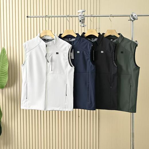 内里加绒 保暖防风  25年秋冬季可隆男女同款立领软壳加绒户外休闲防水防风马甲背心 商品图0