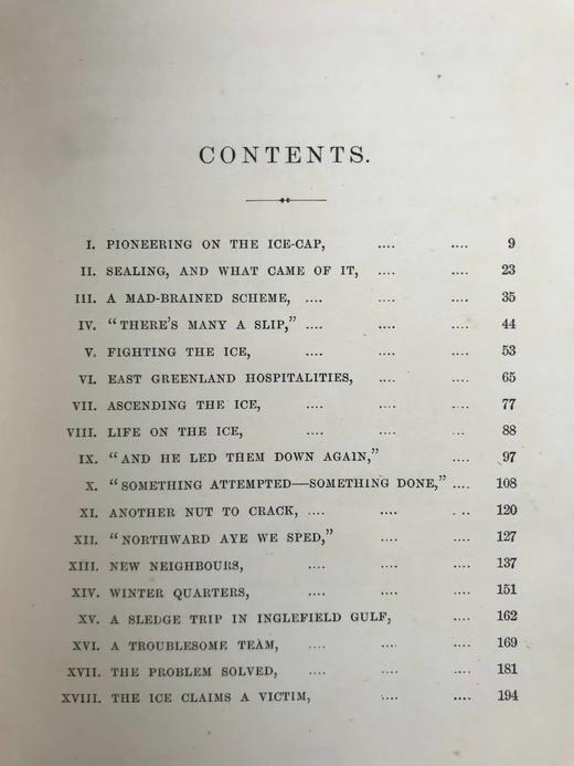 1899年 穿越格陵兰岛的冰原 12幅插图 漆布精装32开 商品图4