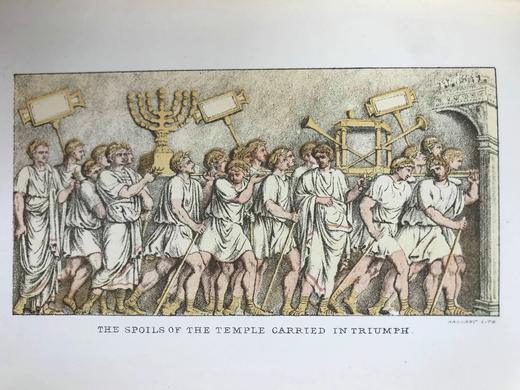 1881年 耶路撒冷末日的故事 8幅彩色插图 漆布精装32开 商品图5