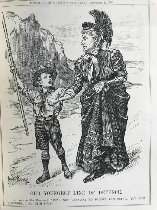 1909年7-12月 英国讽刺漫画杂志《笨拙》 数百幅插图 漆布精装16开 商品图6