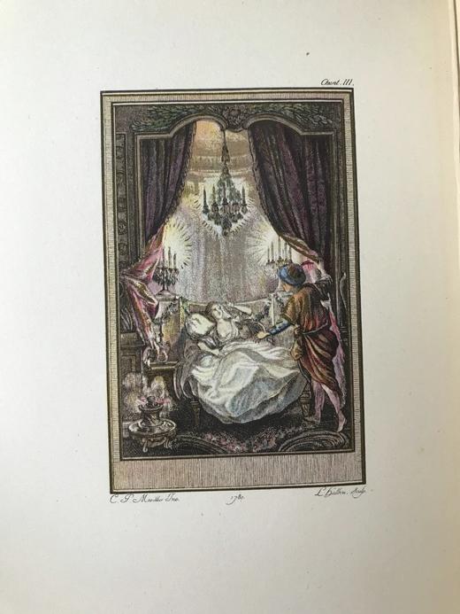 限量1500册 1928年 阿拉伯爱情故事《三件礼物》 5幅彩色铜版画插图 精装大32开 商品图9