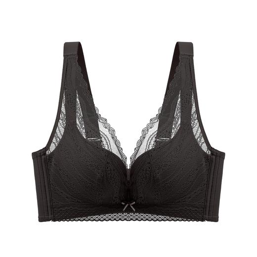 点此购买 爱慕浮雕蕾丝短蝴蝶结薄杯文胸 艾 339624 商品图4