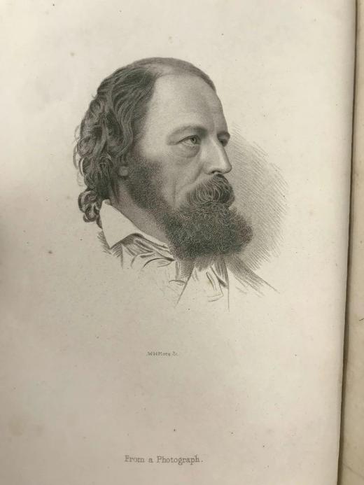 特装本！1878年 丁尼生作品集 1幅肖像插图 全真皮精装32开 商品图2