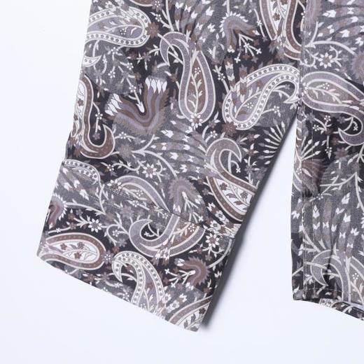 3554SDSA男士秋冬新款痞帅男装复古撞色腰果花卉长袖衬衫百搭时尚衬衣 商品图4