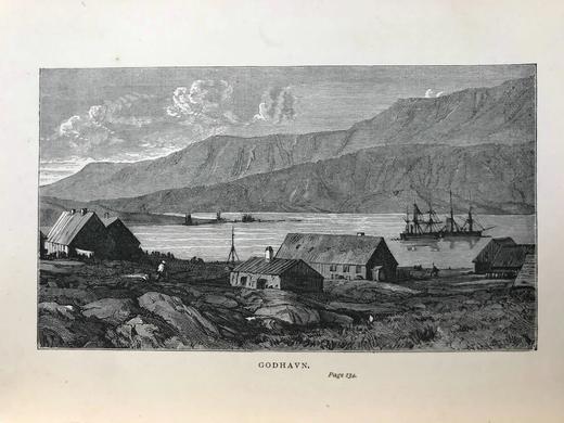 1899年 穿越格陵兰岛的冰原 12幅插图 漆布精装32开 商品图11