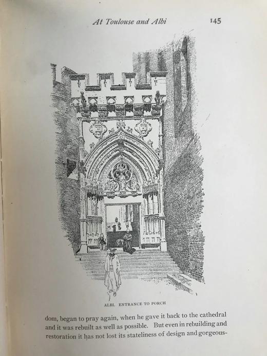 1909年 法国宗教建筑图集 183幅插图 漆布精装16开 商品图9
