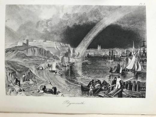 1895年 罗斯金《英国的港口》 透纳13幅插图 漆布精装32开 商品图5