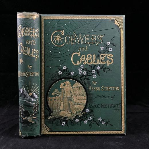 约19世纪后期 赫斯芭·斯特雷顿《蛛网与缆绳》 约6幅插图 漆布精装32开 商品图0