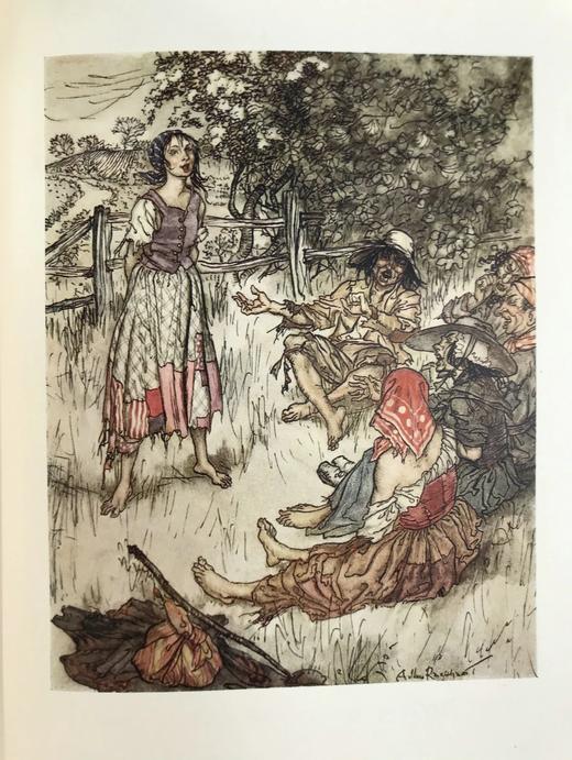 鬼才拉克姆12幅彩色手工贴图！1931年 沃尔顿《钓客清话》 漆布精装16开 商品图10