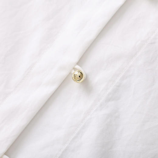 「高货wl」全新升级【铂金会员266/天猫359/差价93】(11505)洛诗琳法式蕾丝刺绣衬衫2026春季新款气质纯棉花瓣领上衣 商品图3