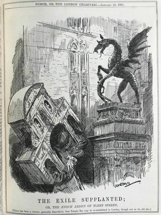 1911年1-6月 英国讽刺漫画杂志《笨拙》 数百幅插图 漆布精装16开 商品图13