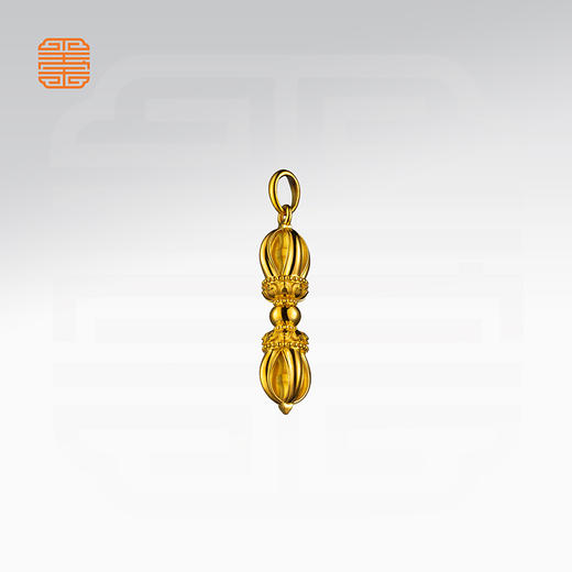 玺匠金铺《五股金刚杵（小号）》足金9999 黄金吊坠挂件礼物 商品图4