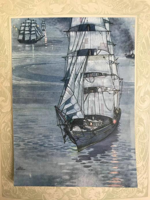 被收录进牛津词典的插画家！约20世纪早期 吉卜林《英国人之歌》 威廉·希斯·罗宾森23幅彩色插图 漆布精装大16开 商品图7