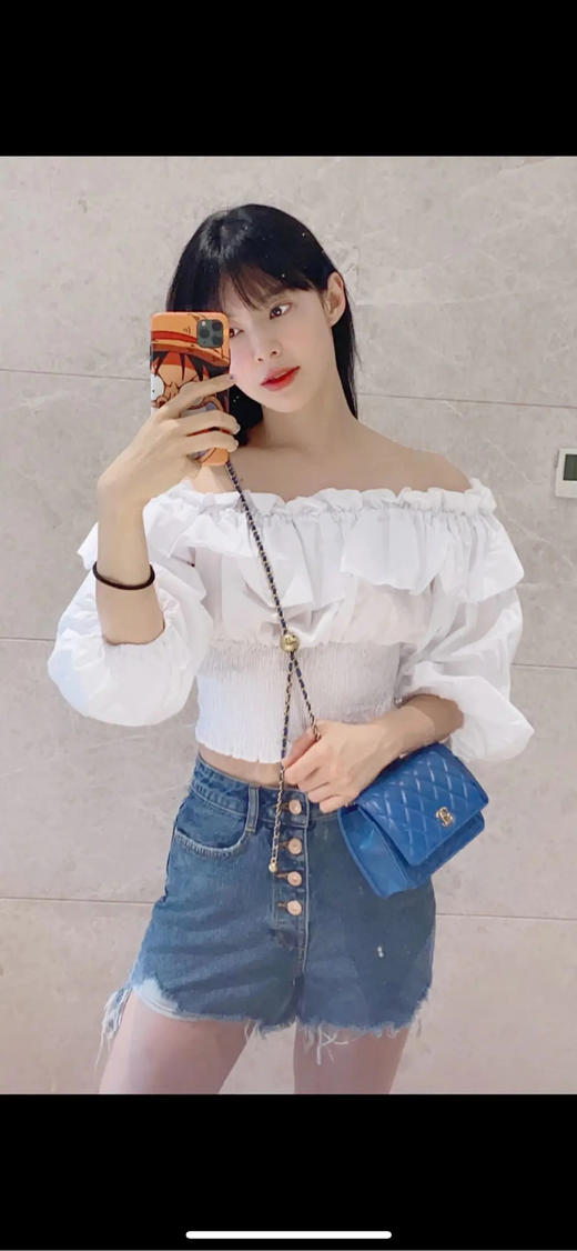 Chanel 蓝色 金球 Woc 斜挎包 商品图2