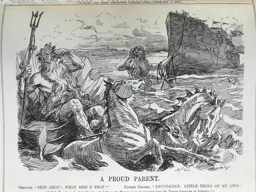 1911年1-6月 英国讽刺漫画杂志《笨拙》 数百幅插图 漆布精装16开 商品图11