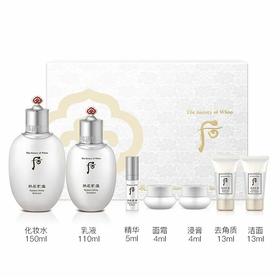 韩国 whoo后雪玉凝美白护肤套盒 化妆水乳液两件套装(版本随机).