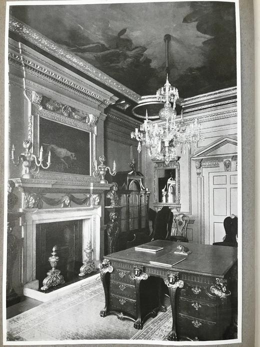 8开本 1909年 十七-十八世纪英国豪宅装饰与家具图集 约150幅插图 漆布精装 商品图2