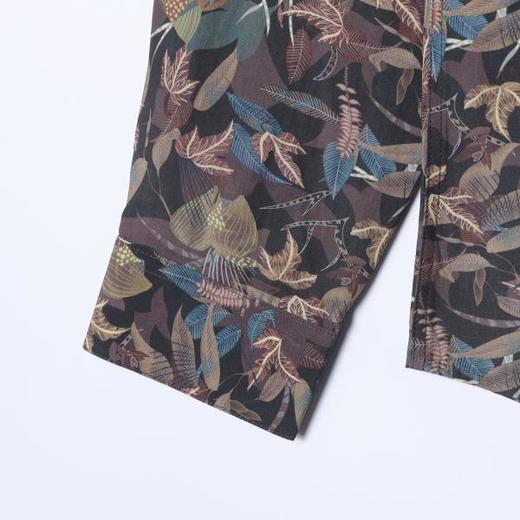 3543SDSA男士秋冬新款痞帅男装简约时尚碎花印花长袖衬衫百搭复古衬衣 商品图4