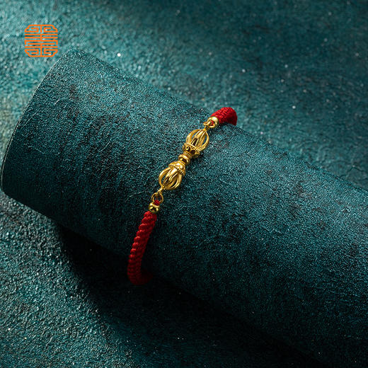 玺匠金铺《金刚杵手链》足金9999 黄金手链 商品图1