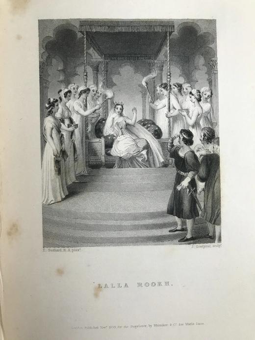 1836年 现代艺术赏析 24幅原品版画插图 漆布精装32开 商品图11