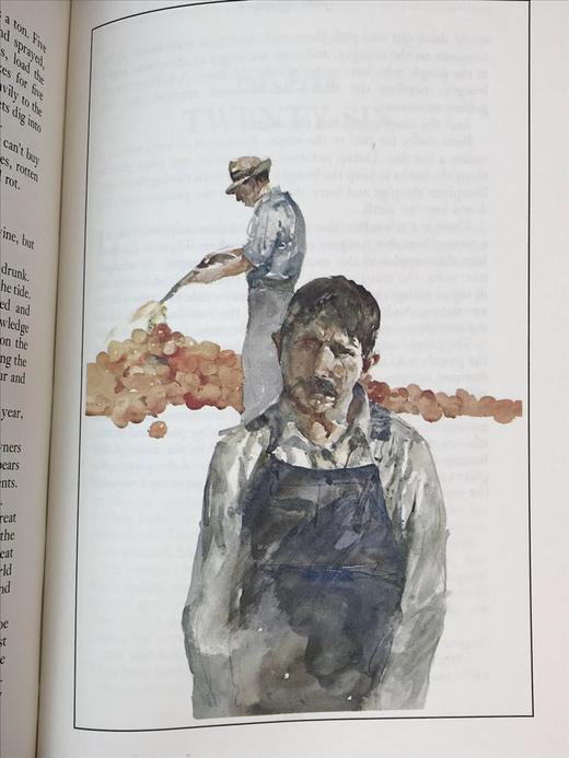 限量版！约翰・斯坦贝克《愤怒的葡萄》 配插图 富兰克林图书馆豪华皮装本 商品图6