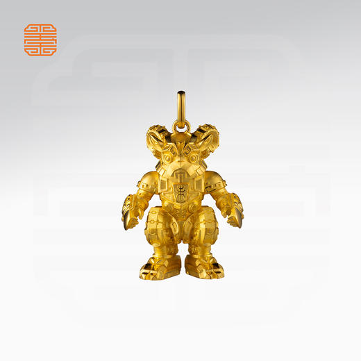 玺匠金铺《足金生肖机甲之羊》足金9999 吊坠项链生日礼物 商品图1