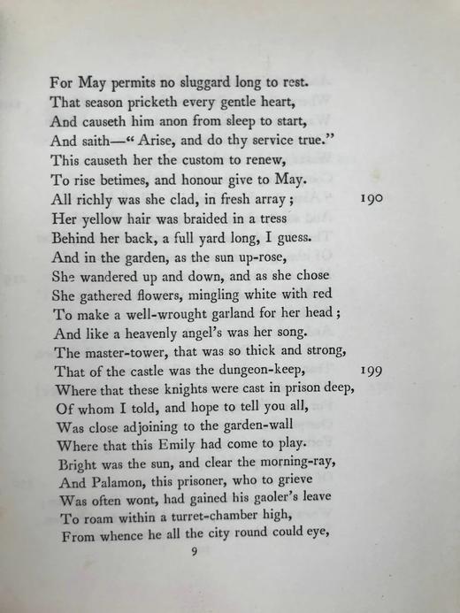 含藏书票！1904年 乔叟《骑士的故事》（现代英文版） 1幅插图 精装36开 商品图6