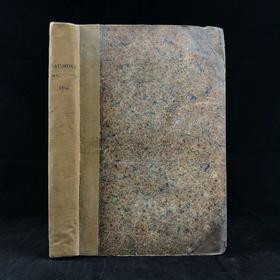 1836年1~6月 星期六杂志 配大量版画插图 布脊精装16开