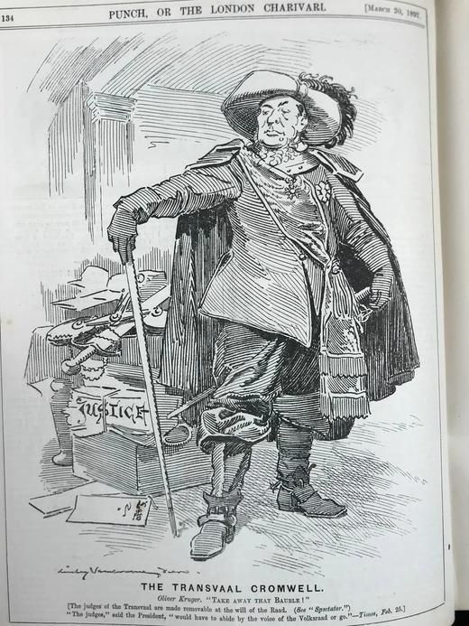 1897年1~6月 英国讽刺漫画杂志《笨拙》 数百幅插图 漆布精装16开 商品图5