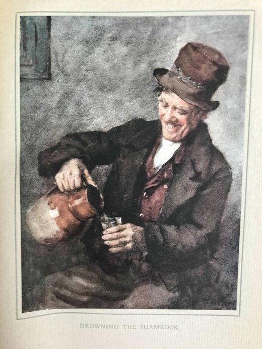 1912年 爱尔兰生活的惬意时光 16幅彩色手工贴图 漆布精装32开 商品图12