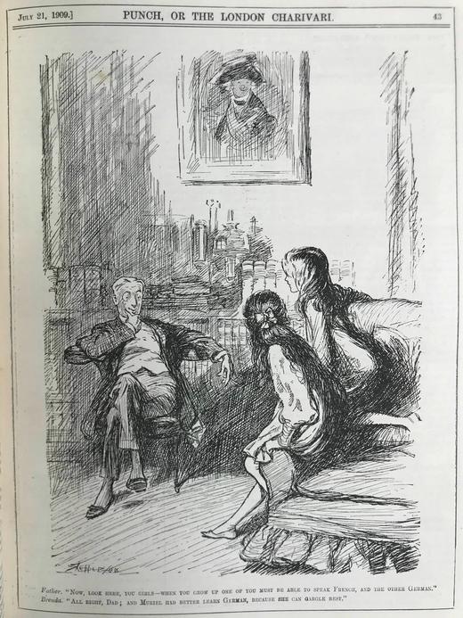 1909年7-12月 英国讽刺漫画杂志《笨拙》 数百幅插图 漆布精装16开 商品图12