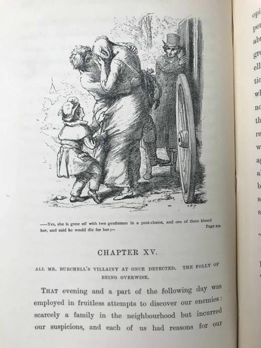 1896年 戈德史密斯《威克菲尔德牧师》 32幅插图 漆布精装32开 商品图13